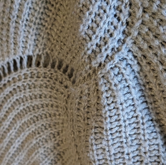 Unbranded Medium Gray Bat-Wing Knit Wide Neck Pullover Sweater‎ - Picture 3 of 4